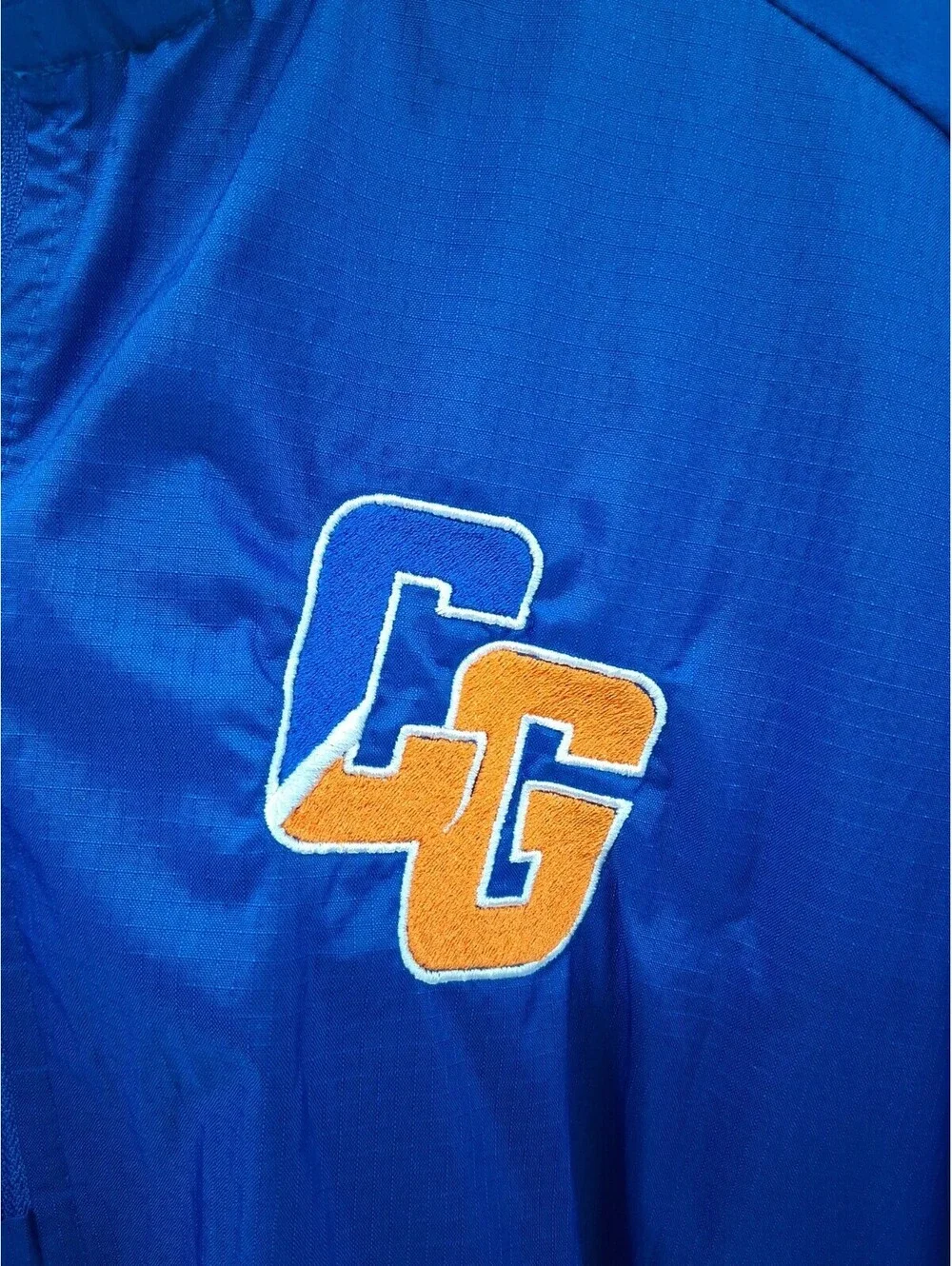 Adidas Jacket Mens Medium Blue Coast Guard Lightweight Full Zip Basball Track